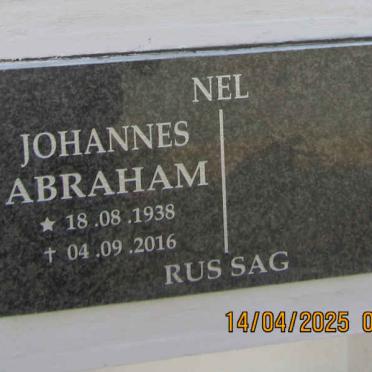 NEL Johannes Abraham 1938-2016