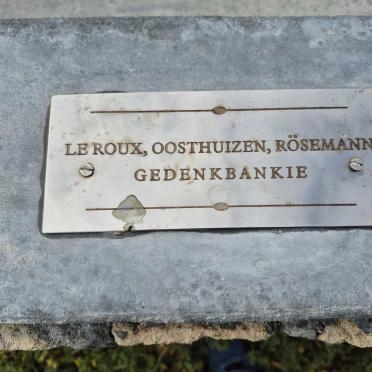 OOSTHUIZEN :: LE ROUX :: ROSEMANN