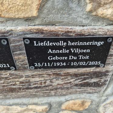 VILJOEN Annelie nee DU TOIT 1934-2025