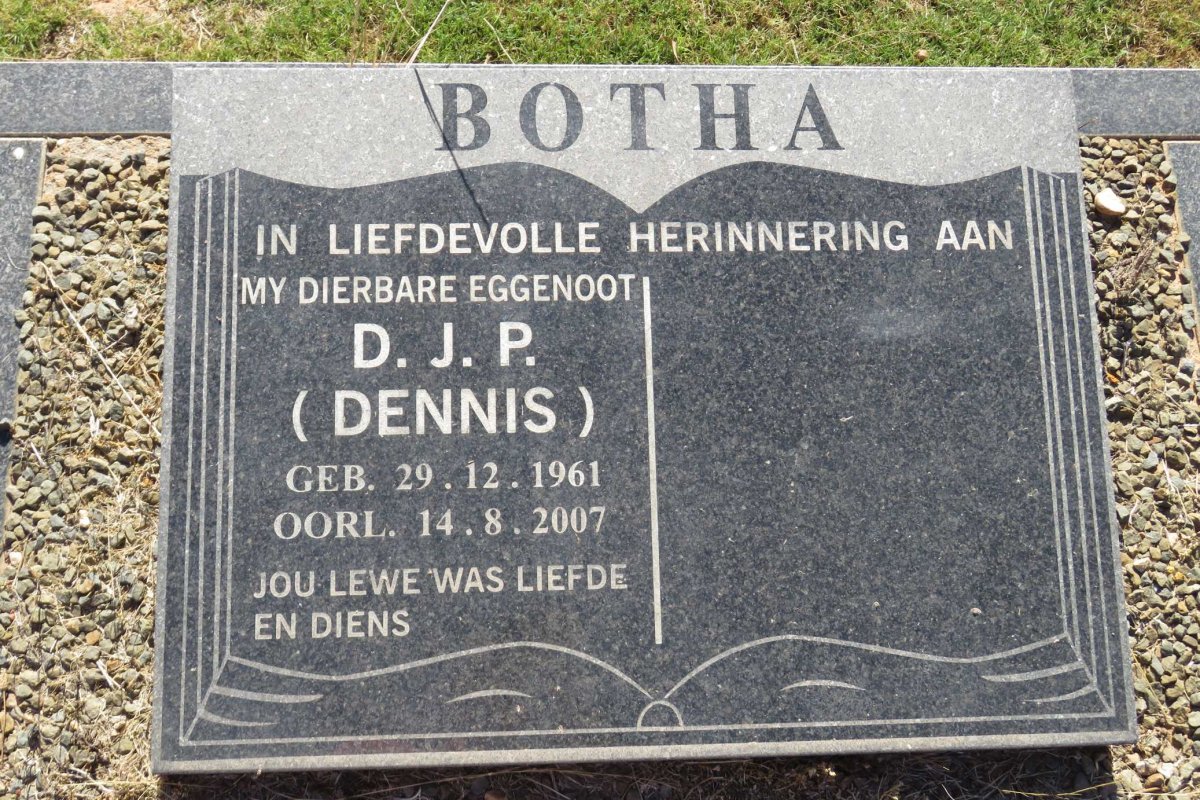 BOTHA D.J.P. 1961-2007