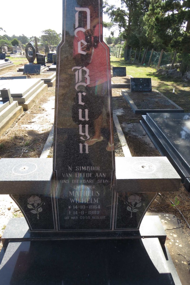 BRUYN Matheus Wilhelm, de 1964-1989