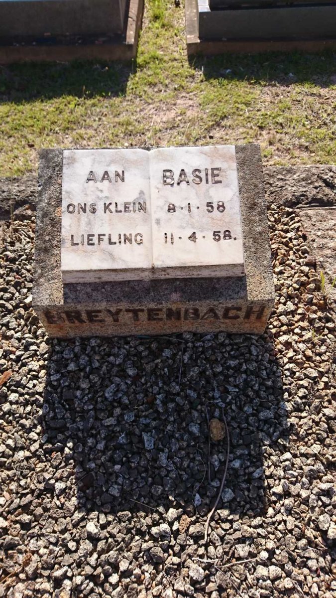 BREYTENBACH Basie 1958-1958