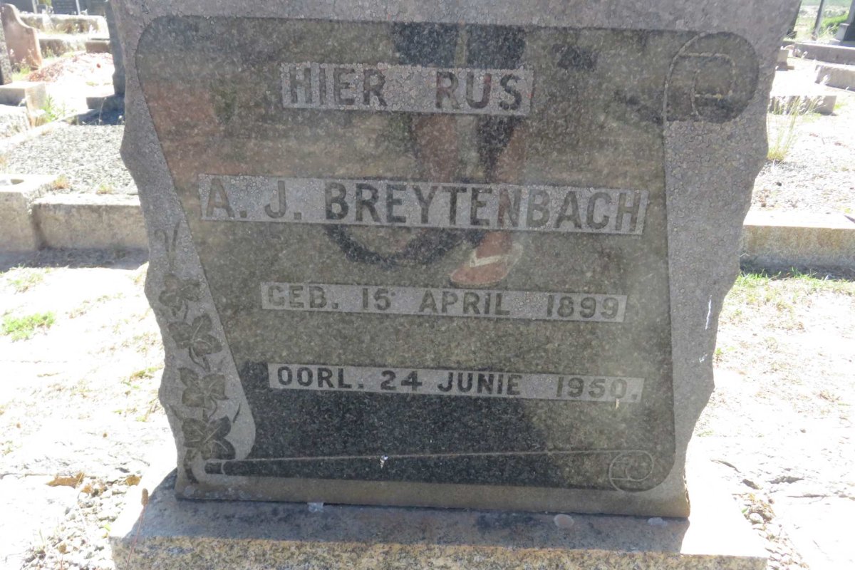 BREYTENBACH A.J. 1899-1950