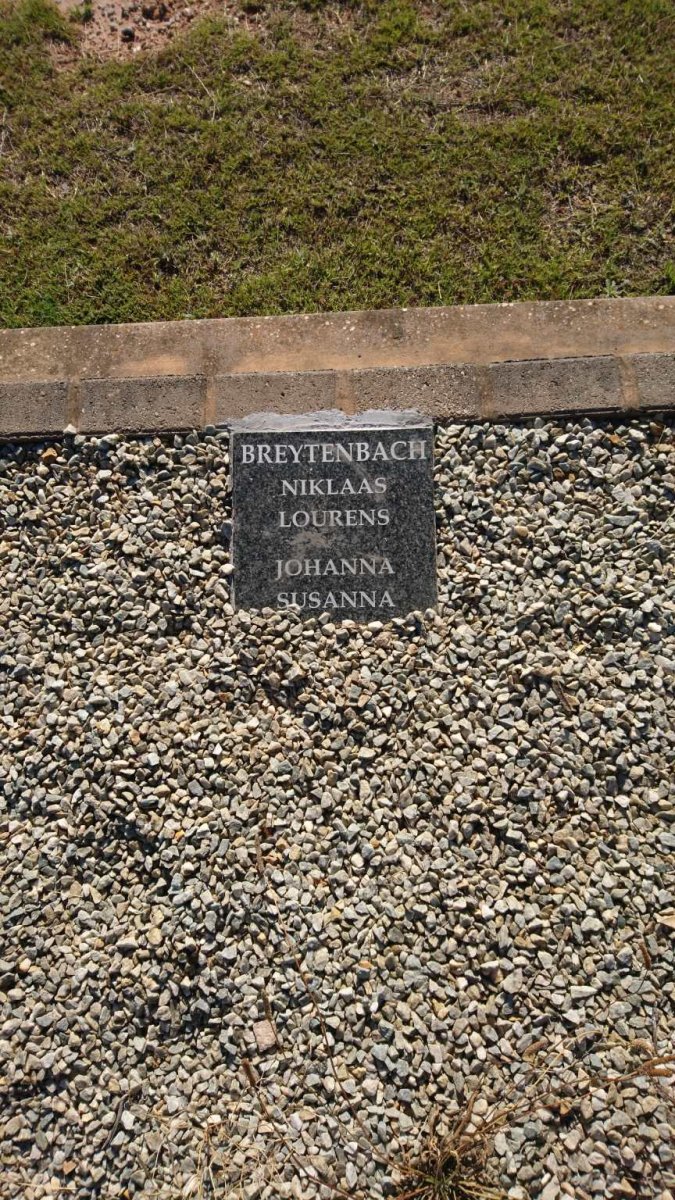 BREYTENBACH Niklaas Lourens &amp; Johanna Susanna