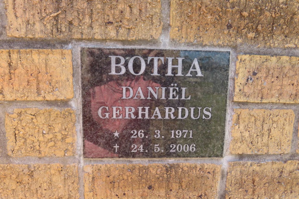 BOTHA Daniël Gerhardus 1971-2006
