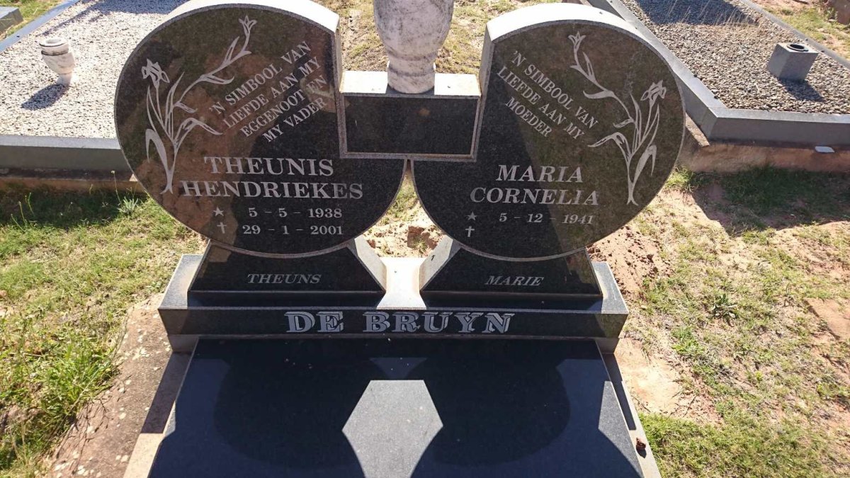 BRUYN Theunis Hendriekes, de 1938-2001 &amp; Maria Cornelia 1941-