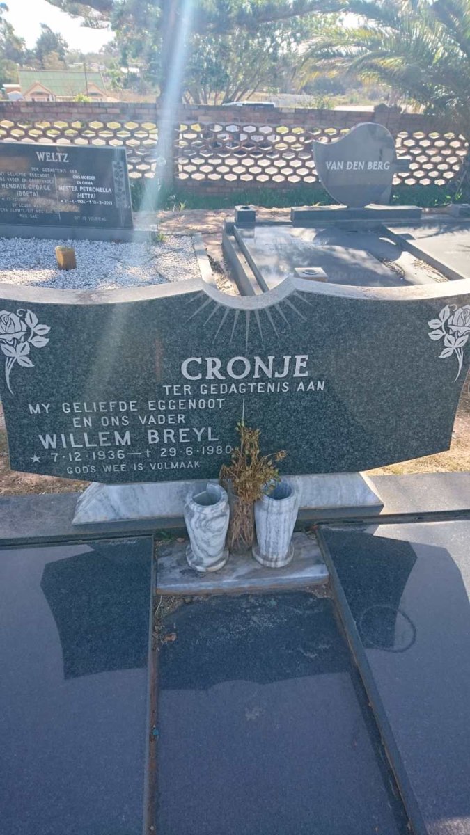 CRONJE Willem Breyl 1936-1980