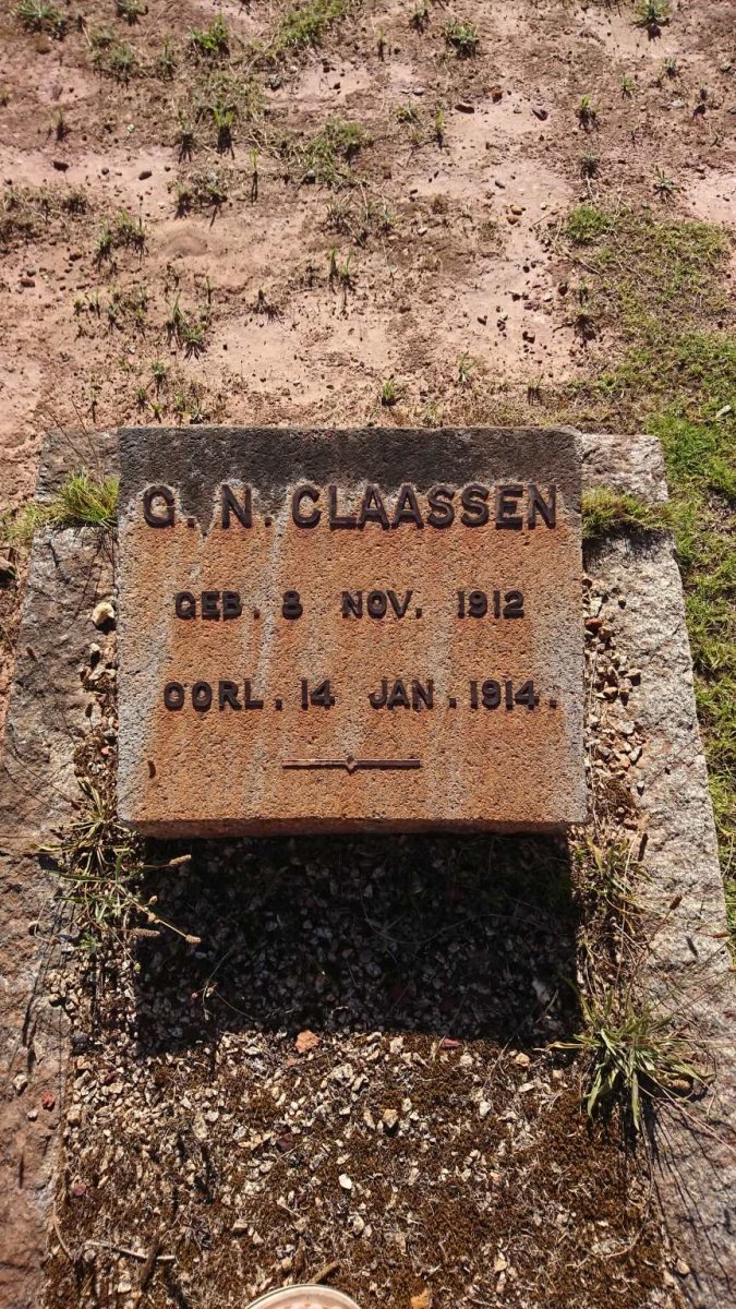 CLAASSEN G.N. 1912-1914