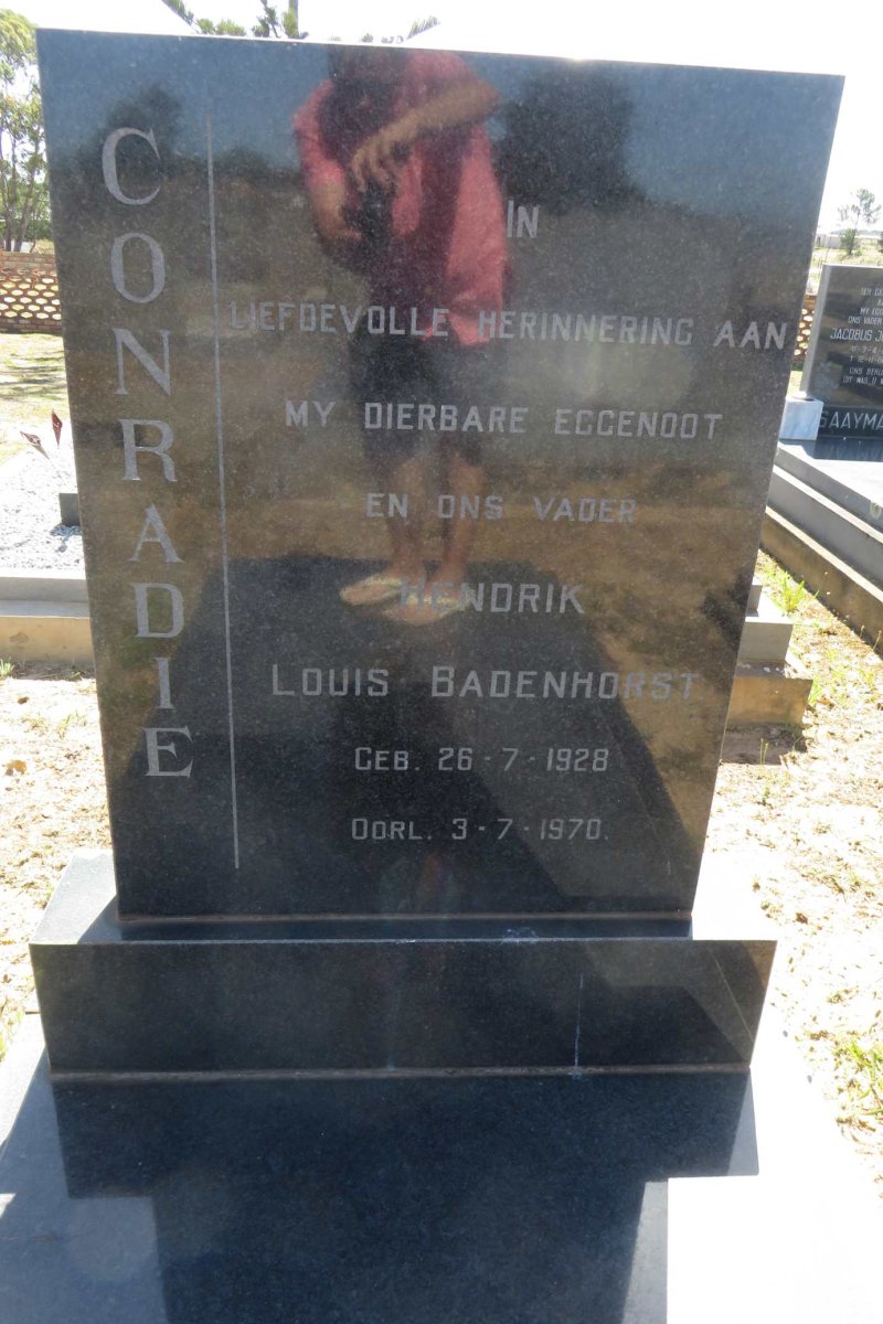 CONRADIE Hendrik Louis Badenhorst 1928-1970