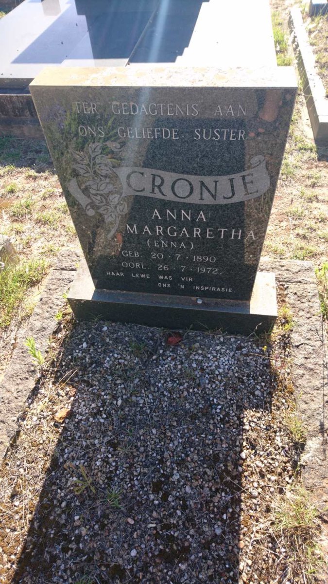 CRONJE Anna Margaretha 1890-1972