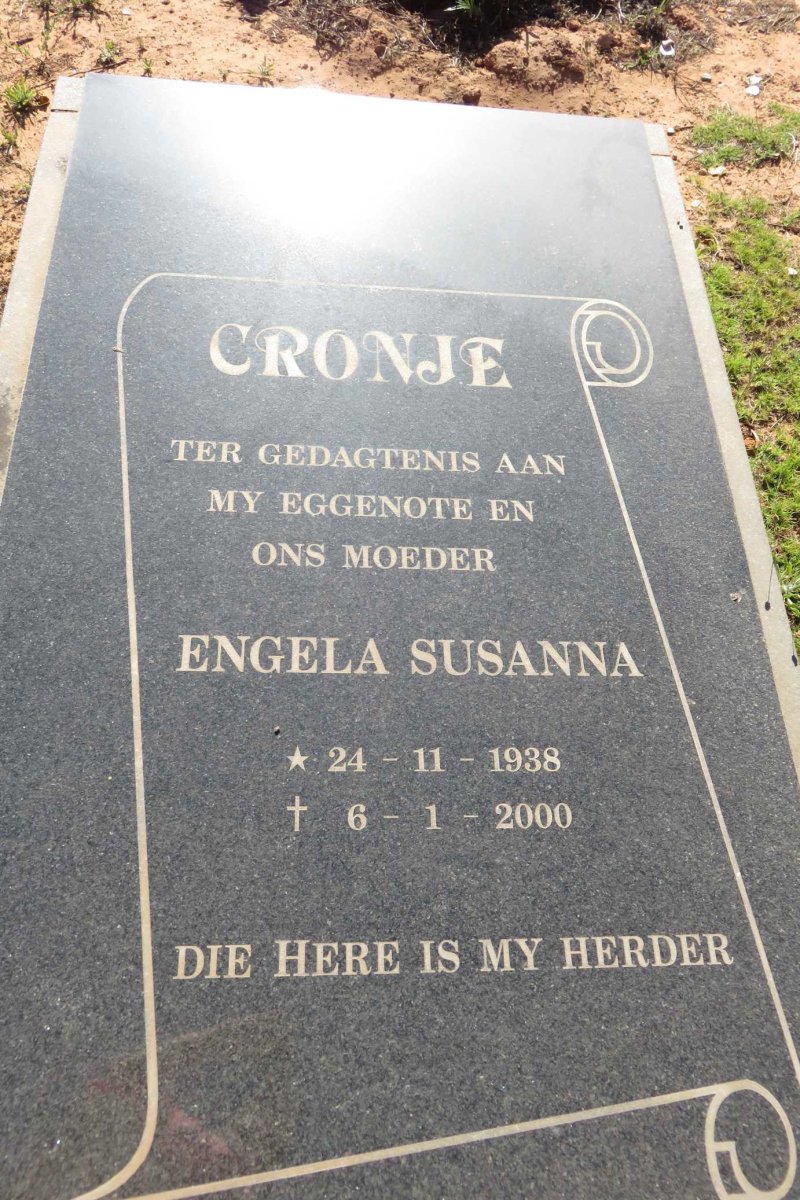 CRONJE Engela Susanna 1938-2000