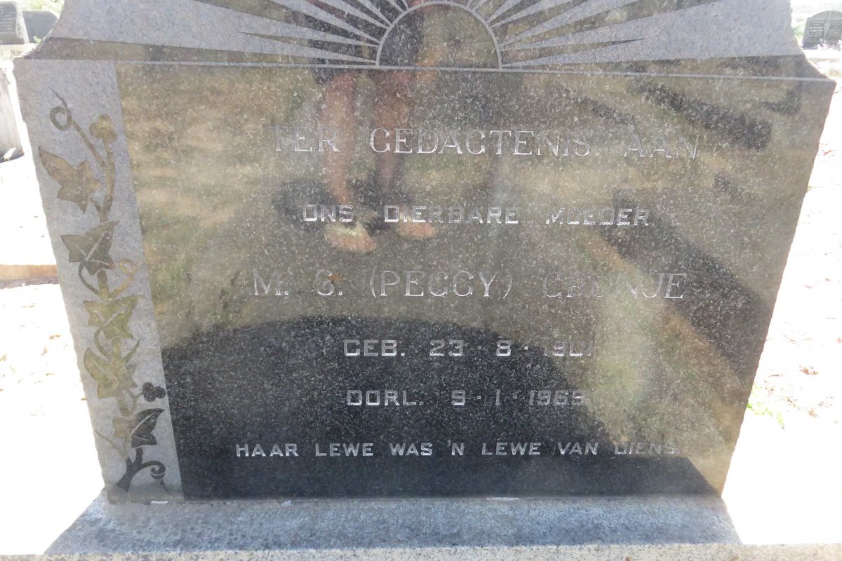 CRONJE M.S. 1901-1969