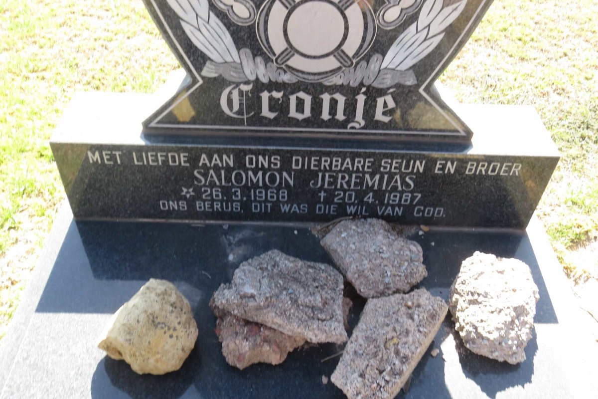CRONJE Salomon Jeremias 1968-1987