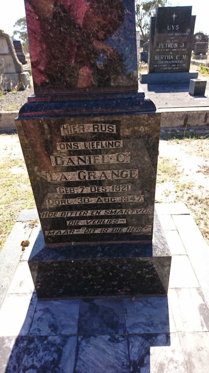 GRANGE Daniel C., la 1921-1947