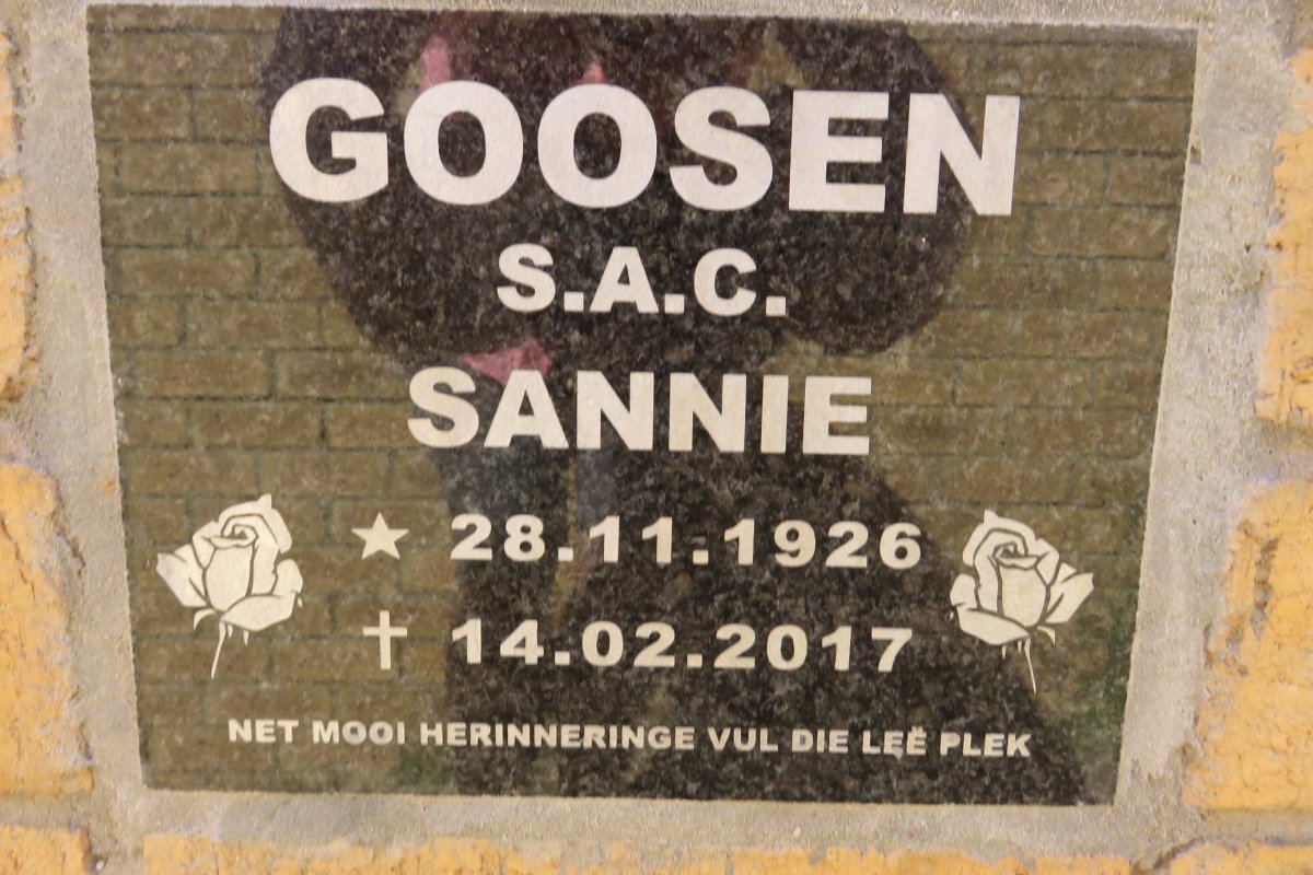 GOOSEN S.A.C. 1926-2017