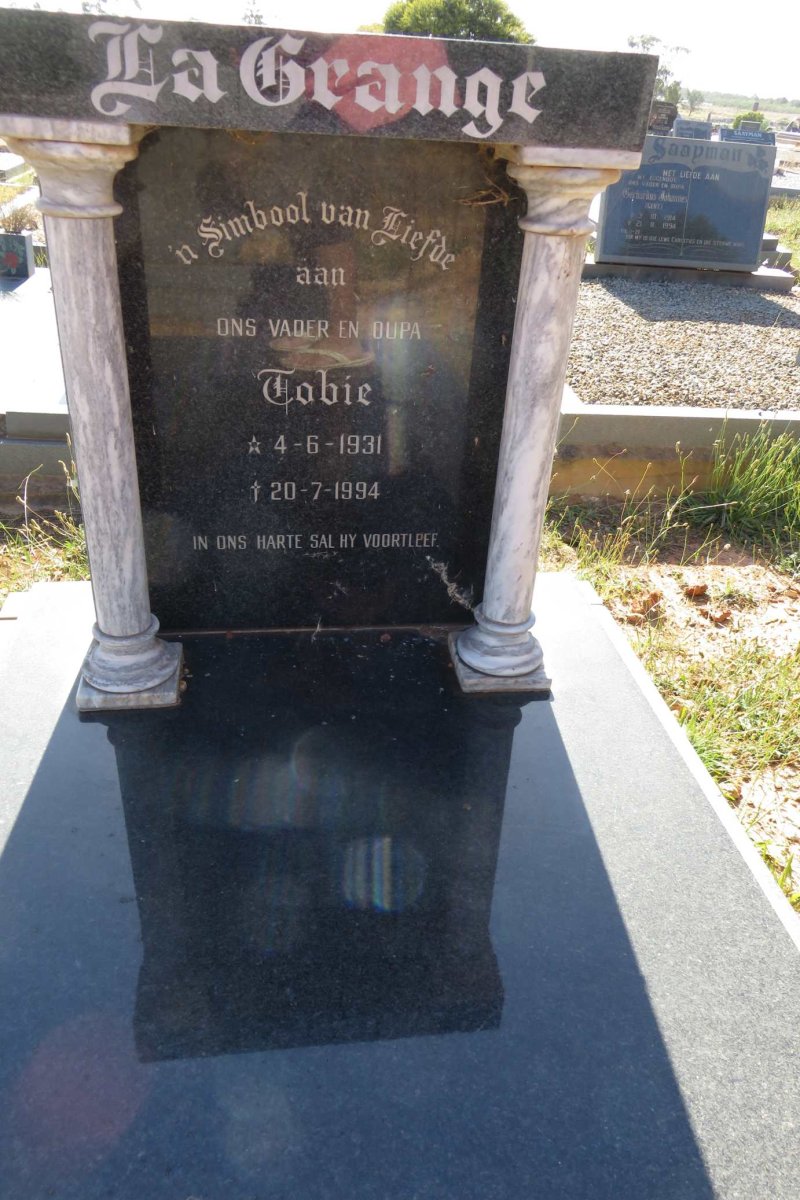 GRANGE Tobie, la 1931-1994