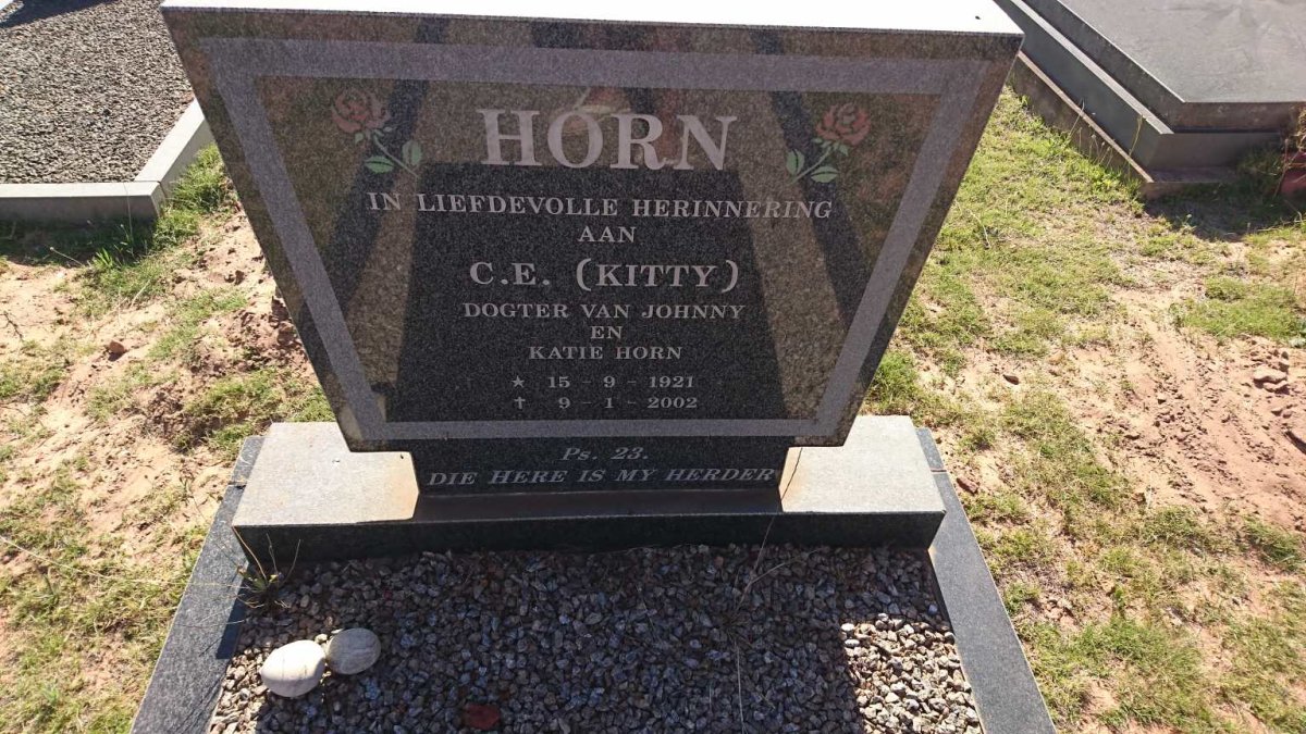HORN C.E. 1921-2002