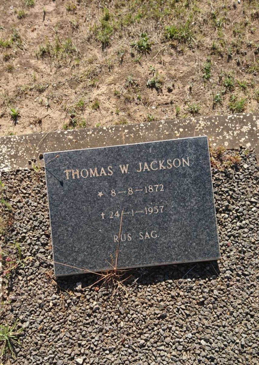 JACKSON Thomas W. 1872-1957