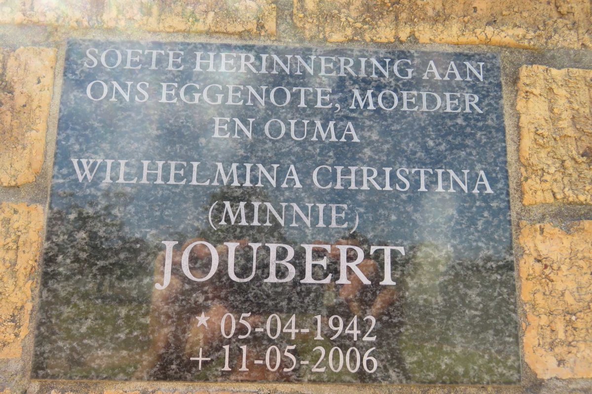 JOUBERT Wilhelmina Christina 1942-2006