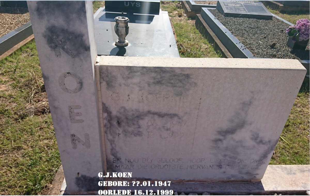 KOEN G.J. 1947-1999