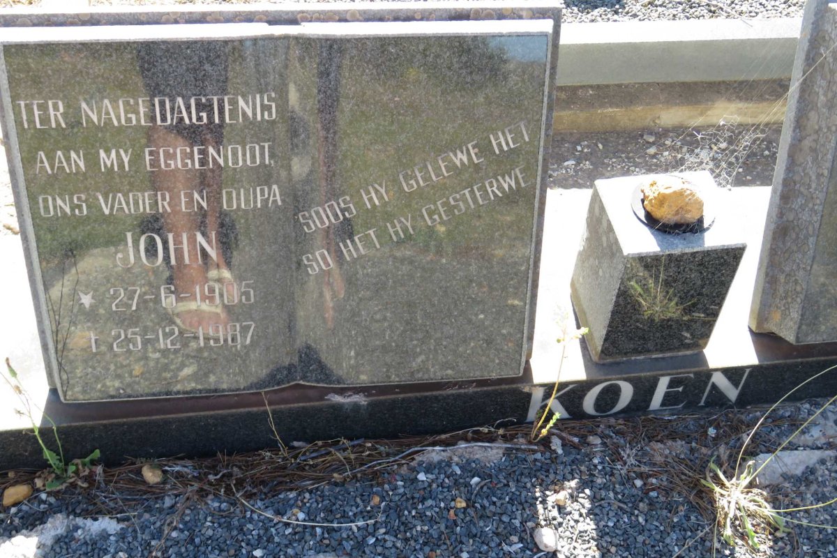 KOEN John 1905-1987 &amp; Agnes 1911-1997