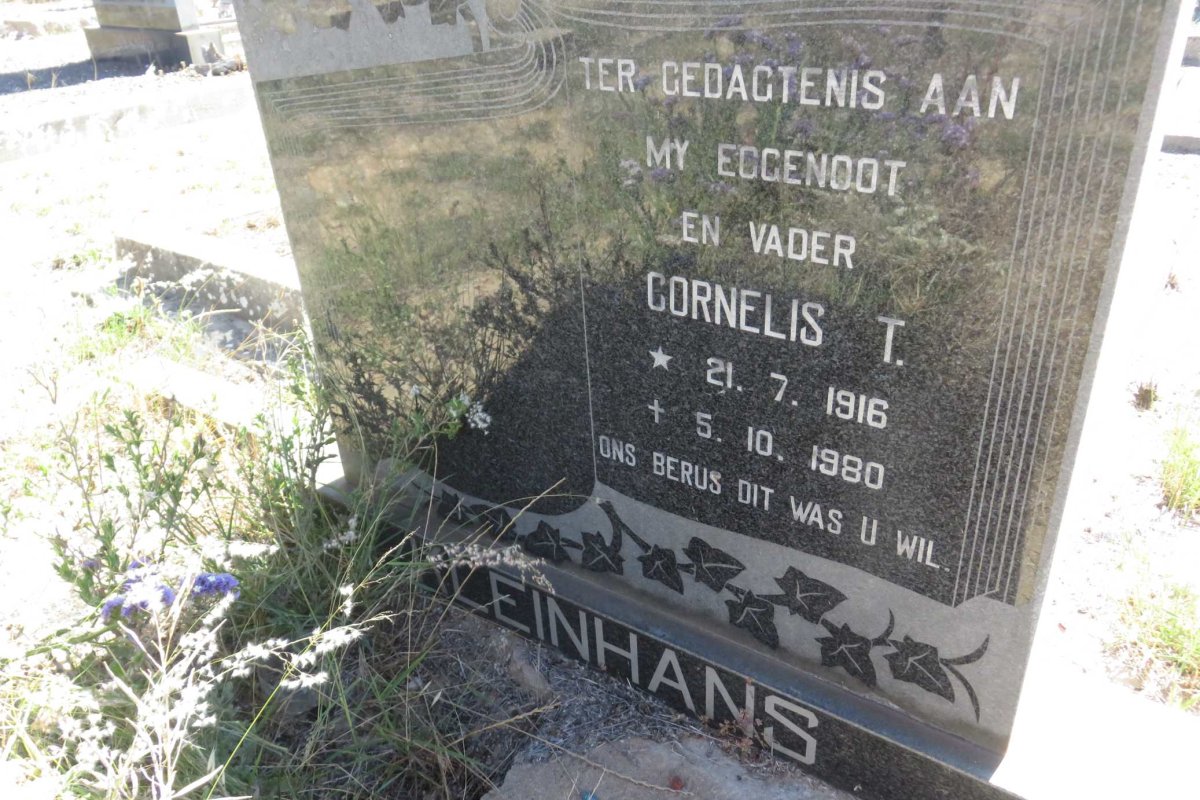 KLEINHANS Cornelis T. 1916-1980
