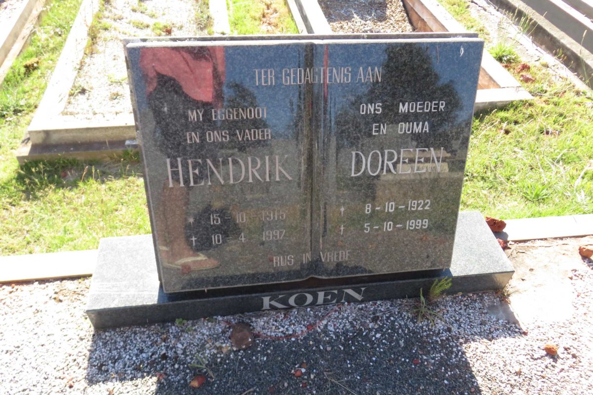 KOEN Hendrik 1915-1997 &amp; Doreen 1922-1999