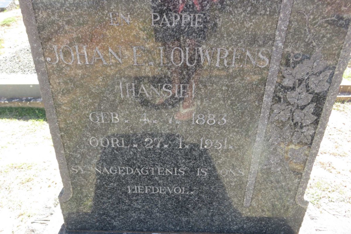 LOUWRENS Johan E. 1883-1951
