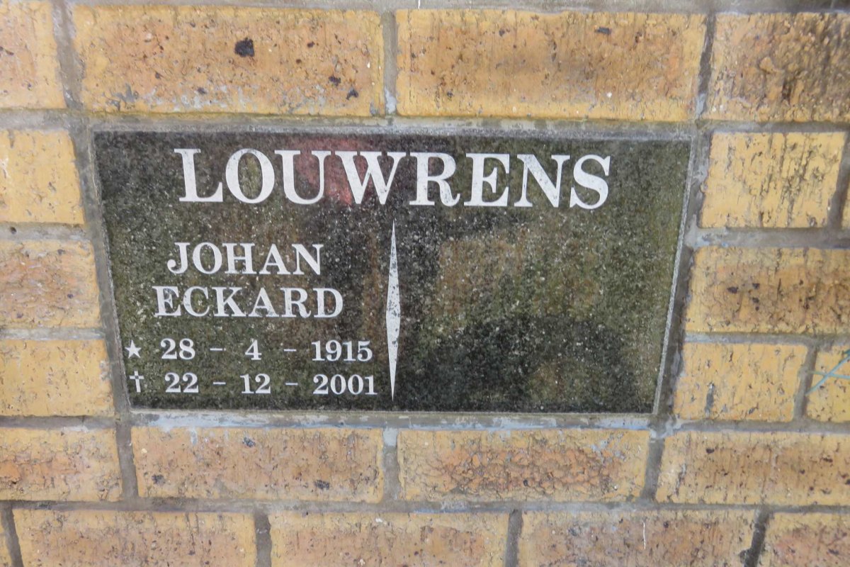 LOUWRENS Johan Eckard 1915-2001