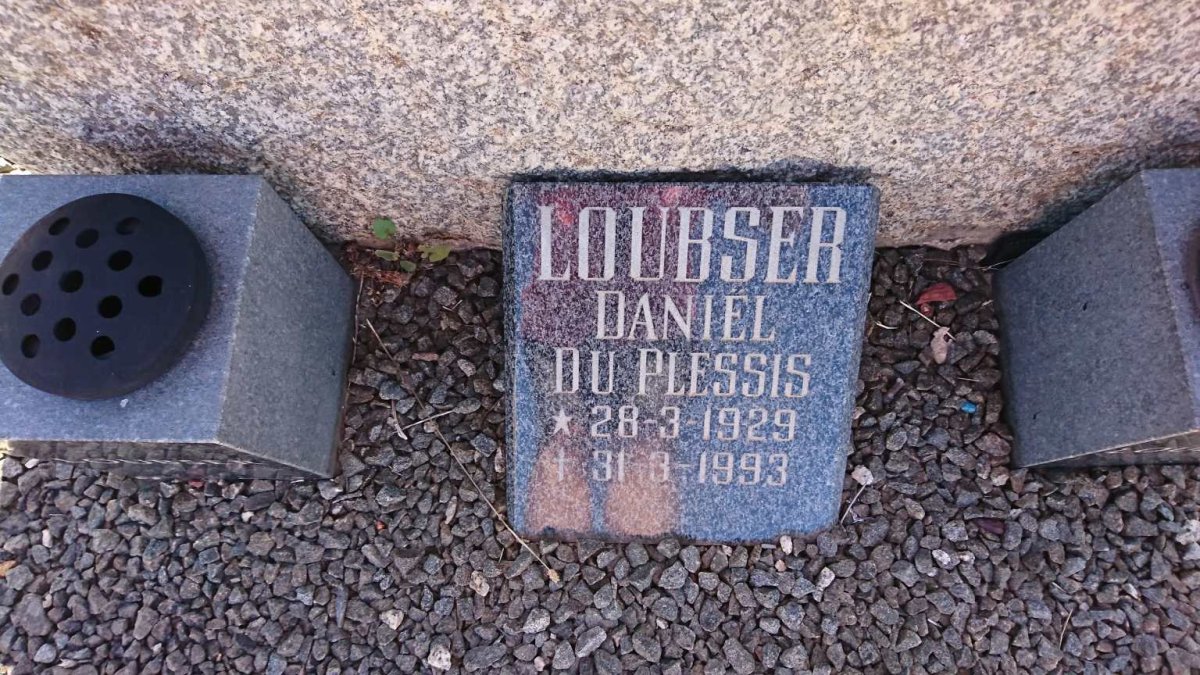 LOUBSER Daniel du Plessis 1929-1993