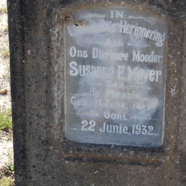 MEYER Susanna E. nee DU PLESSIS 185?-1932
