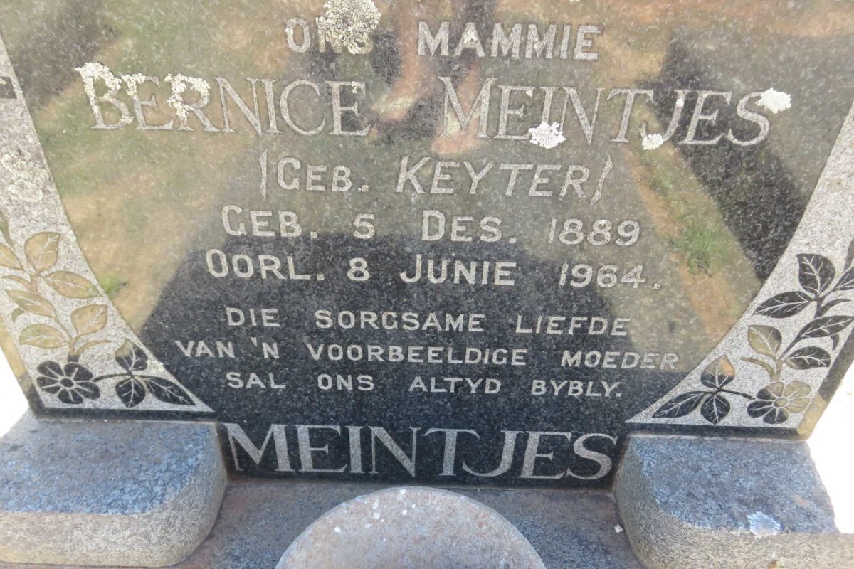 MEINTJIES Bernice nee KEYTER 1889-1964