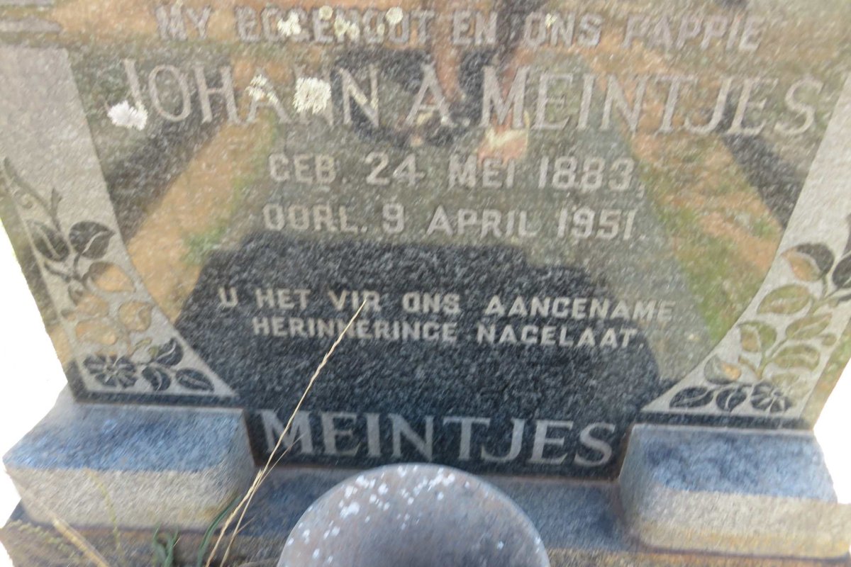 MEINTJIES Johann A. 1883-1951