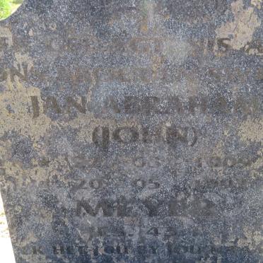MEYER Jan Abraham 1905-19?