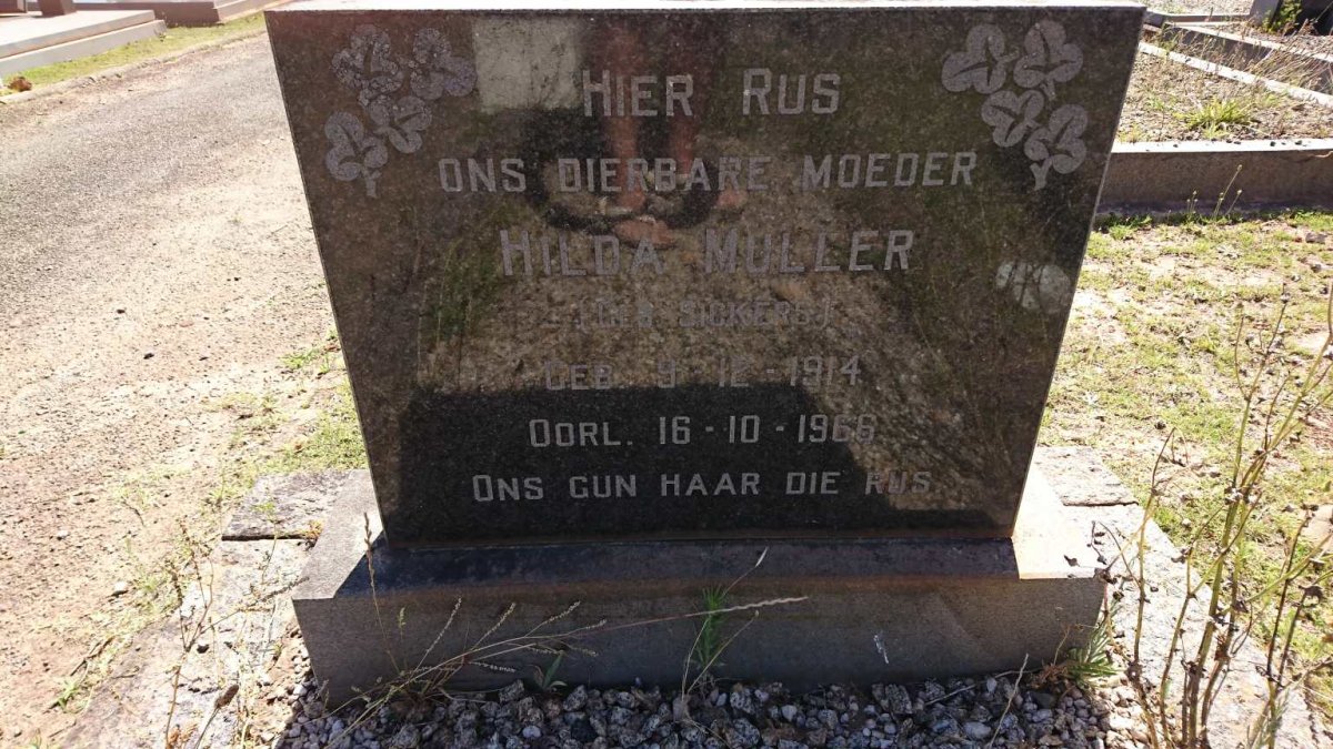 MULLER Hilda nee SICKERS 1914-1966