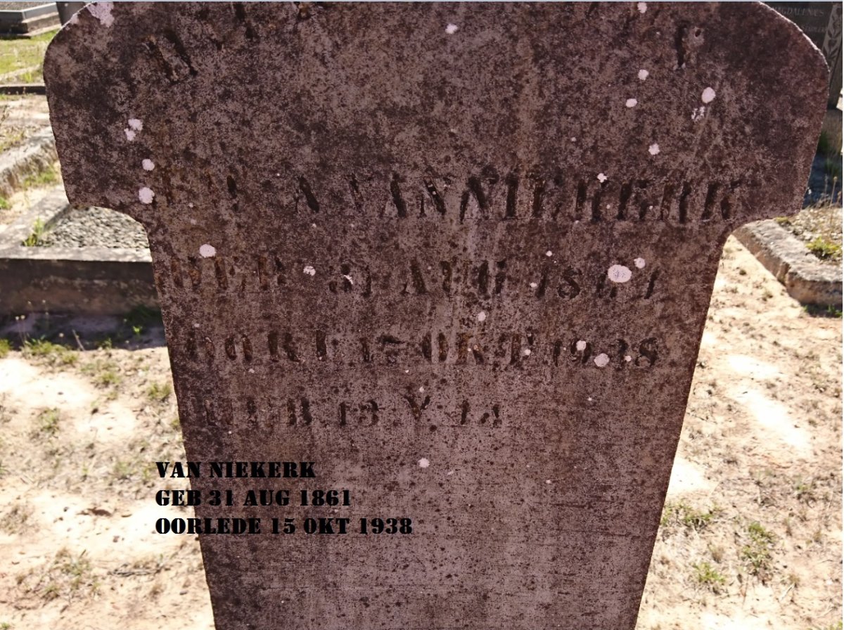 NIEKERK ?, van 1861-1938