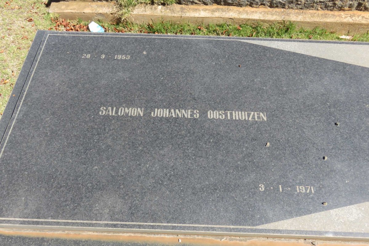 OOSTHUIZEN Salomon Johannes 1953-1971