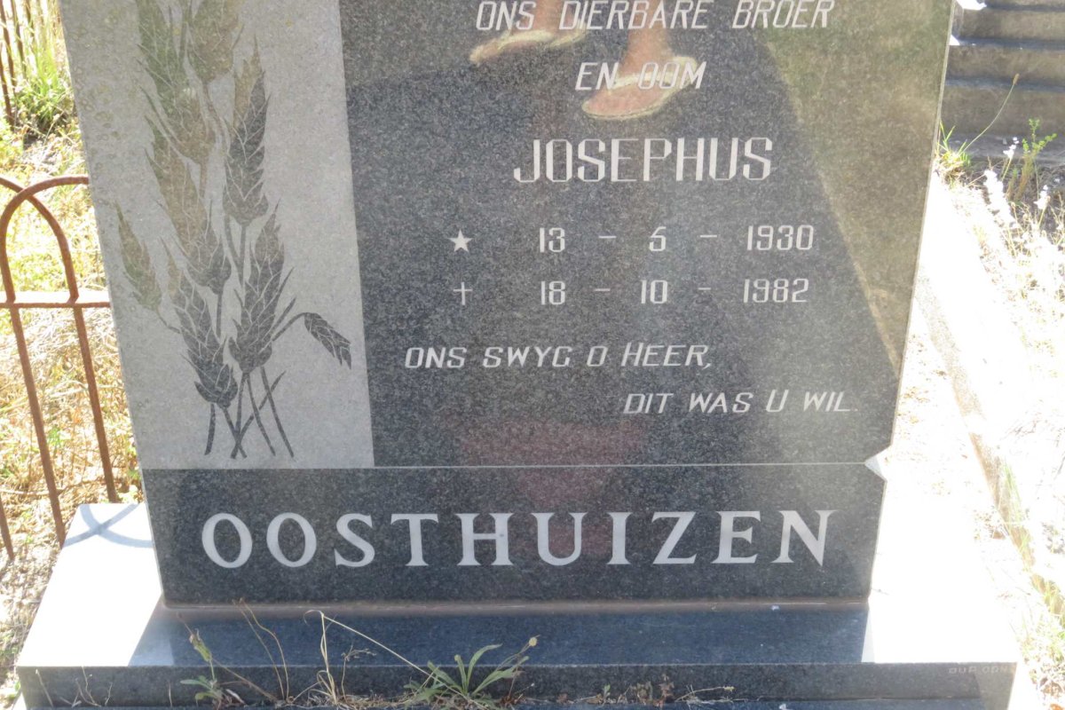 OOSTHUIZEN Josephus 1930-1982