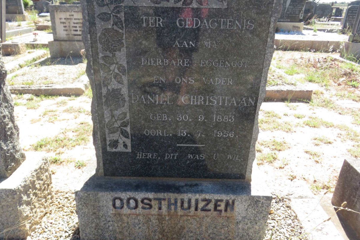 OOSTHUIZEN Daniel Christiaan 1883-1956