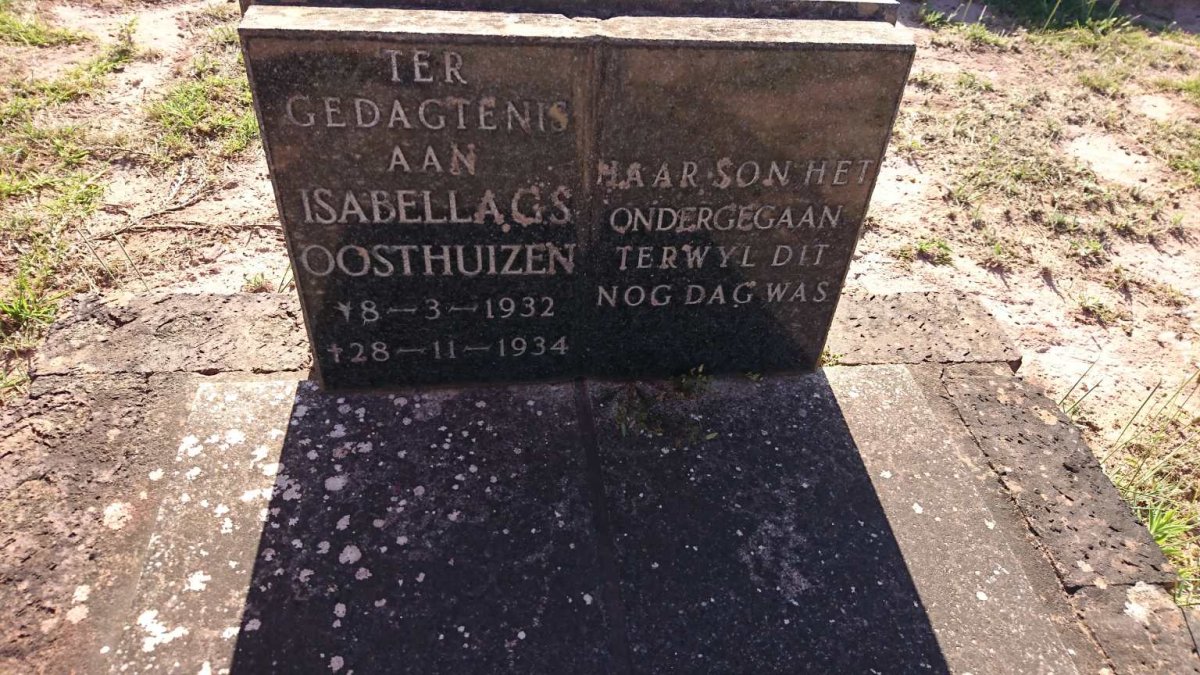 OOSTHUIZEN Isabella G.S. 1932-1934