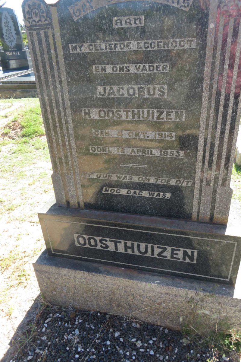 OOSTHUIZEN Jacobus H. 1914-1953