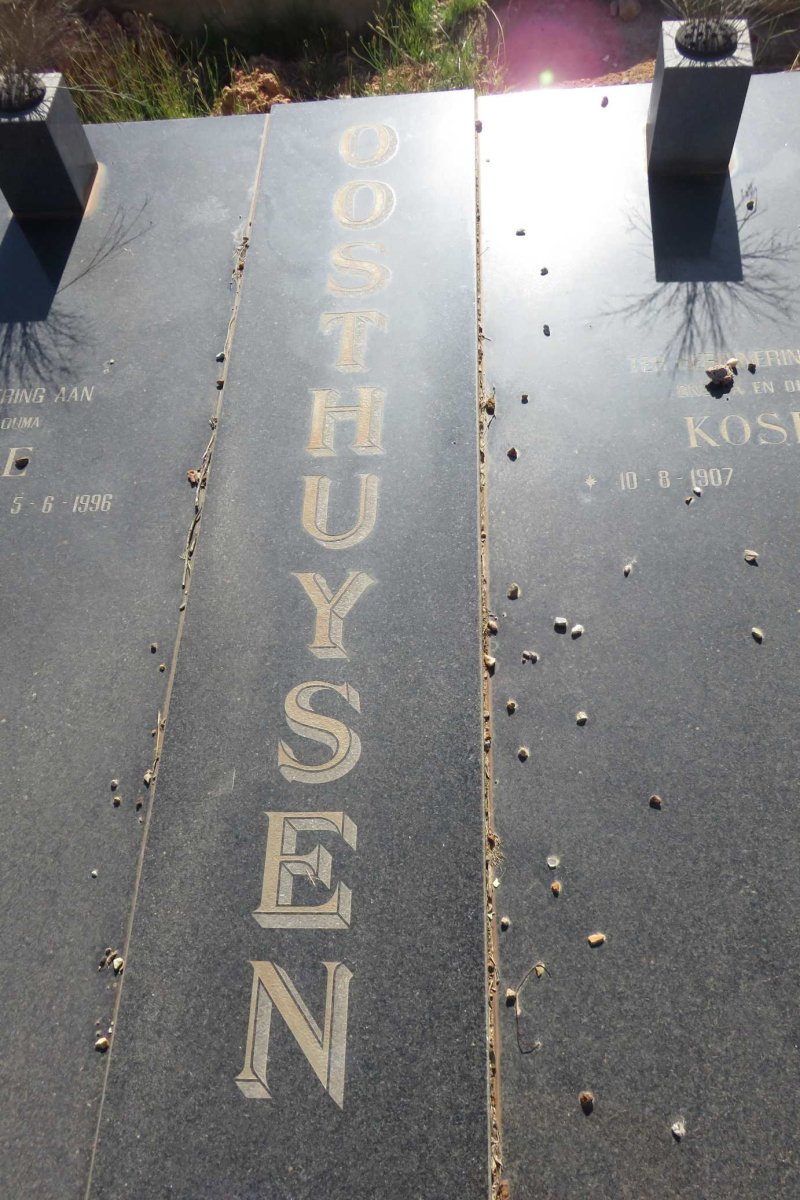 OOSTHUYSEN Kosie 1907-1996 &amp; Josie 1904-1996