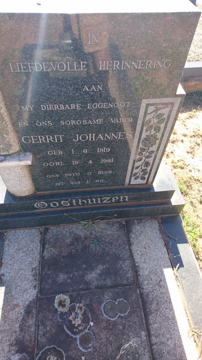 OOSTHUIZEN Gerrit Johannes 1919-1961
