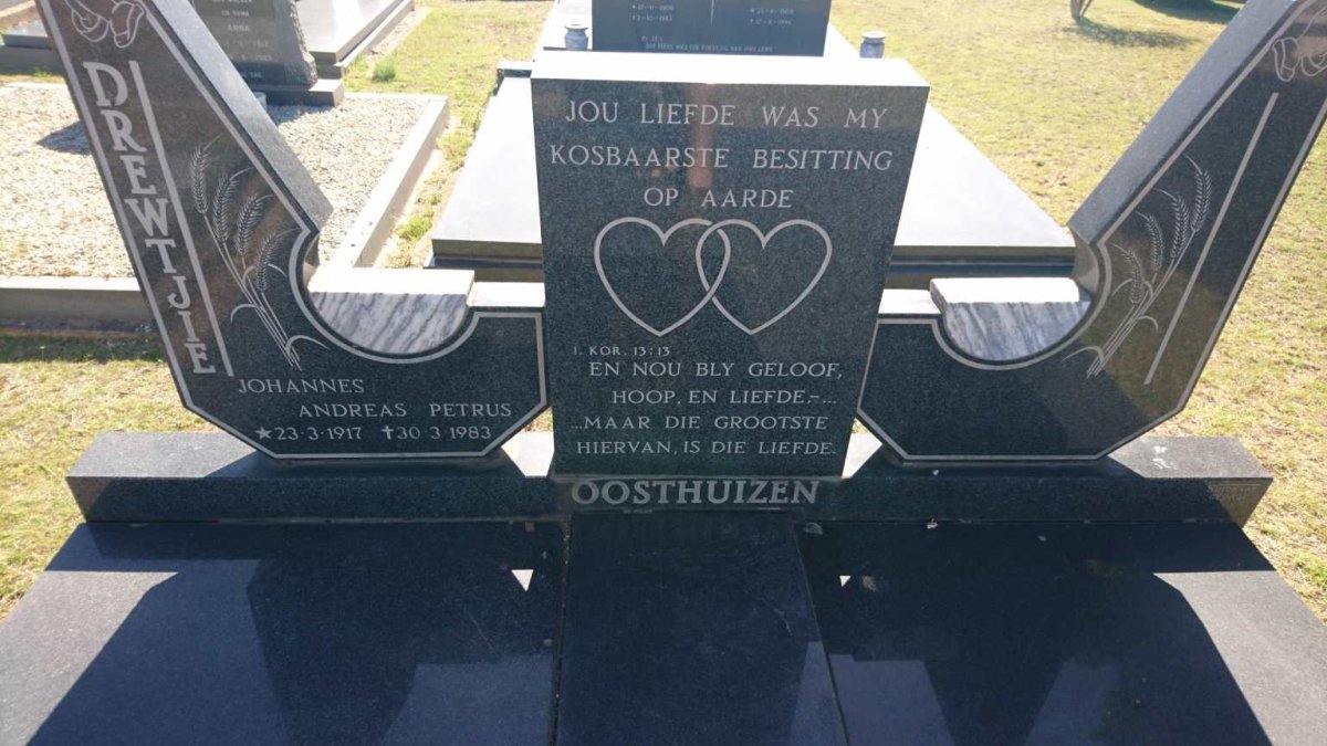 OOSTHUIZEN Johannes Andreas Petrus 1917-1983