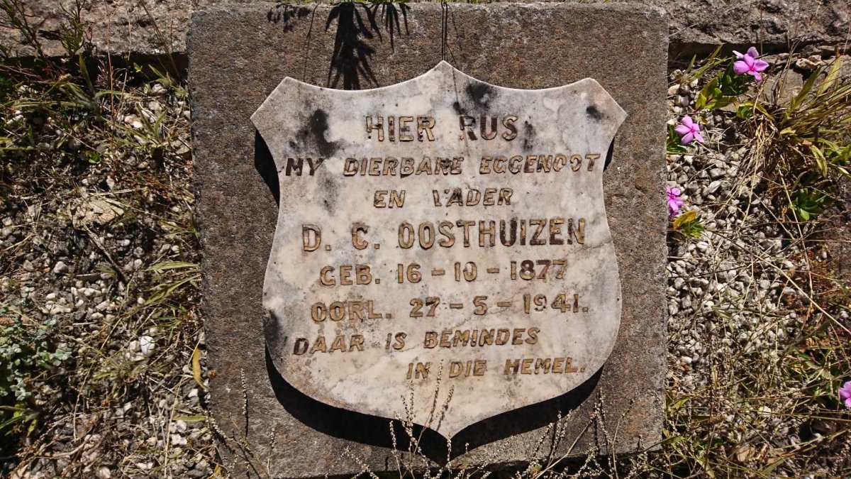 OOSTHUIZEN D.C. 1877-1941