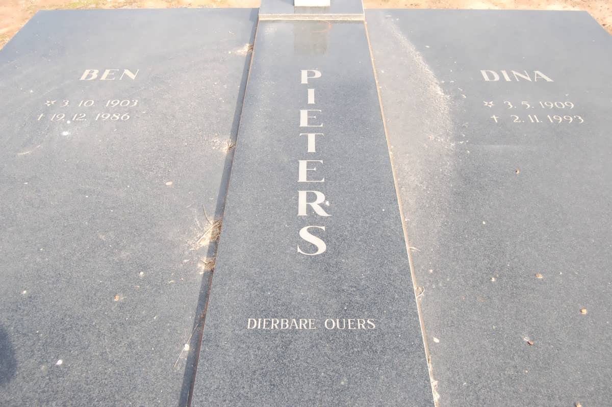PIETERS Ben 1903-1986 &amp; Dina 1909-1993