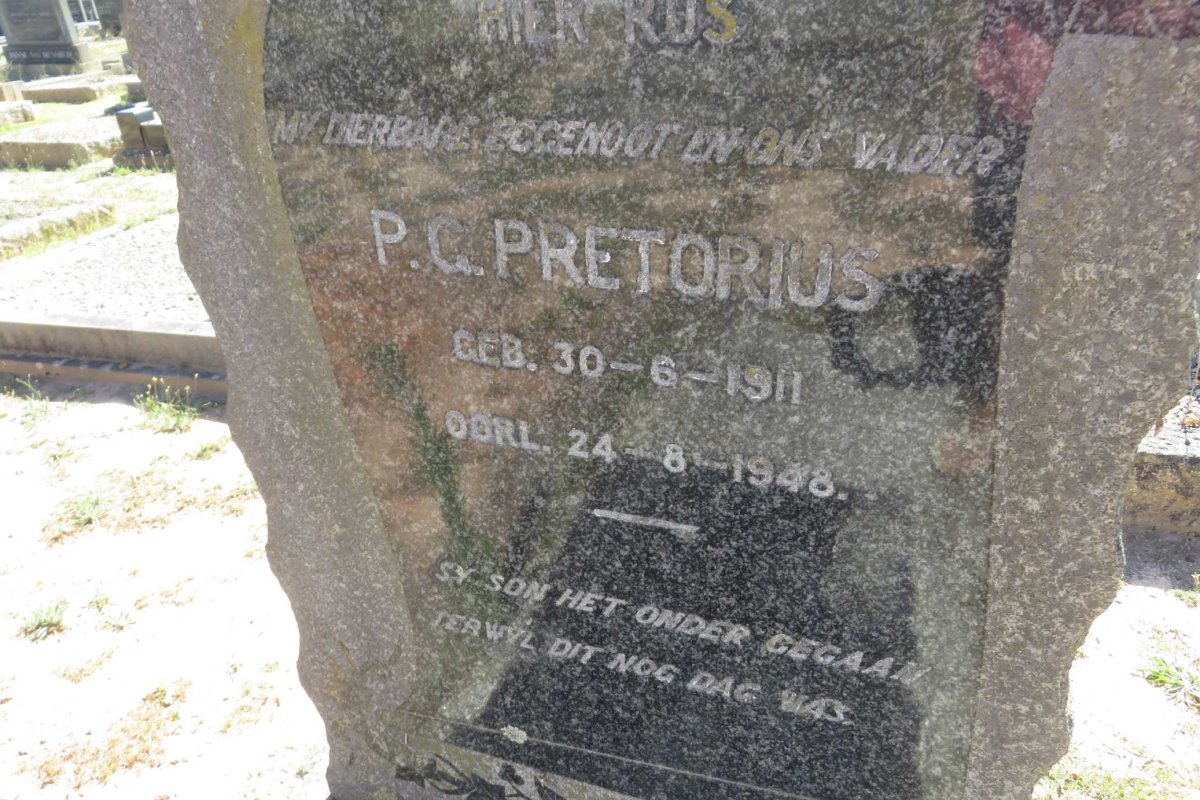 PRETORIUS P.G. 1911-1948