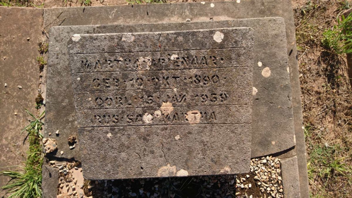 PIENAAR Martha 1890-1959