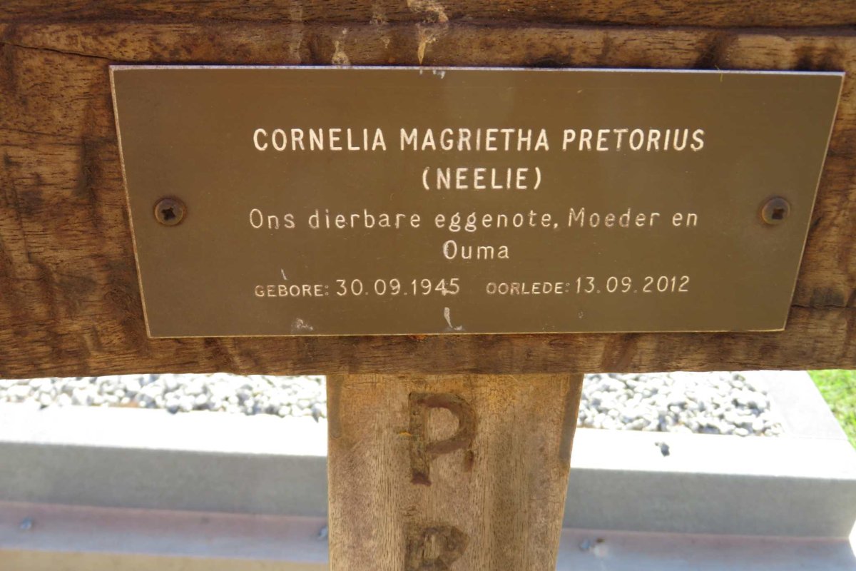 PRETORIUS Cornelia Magrietha 1945-2012