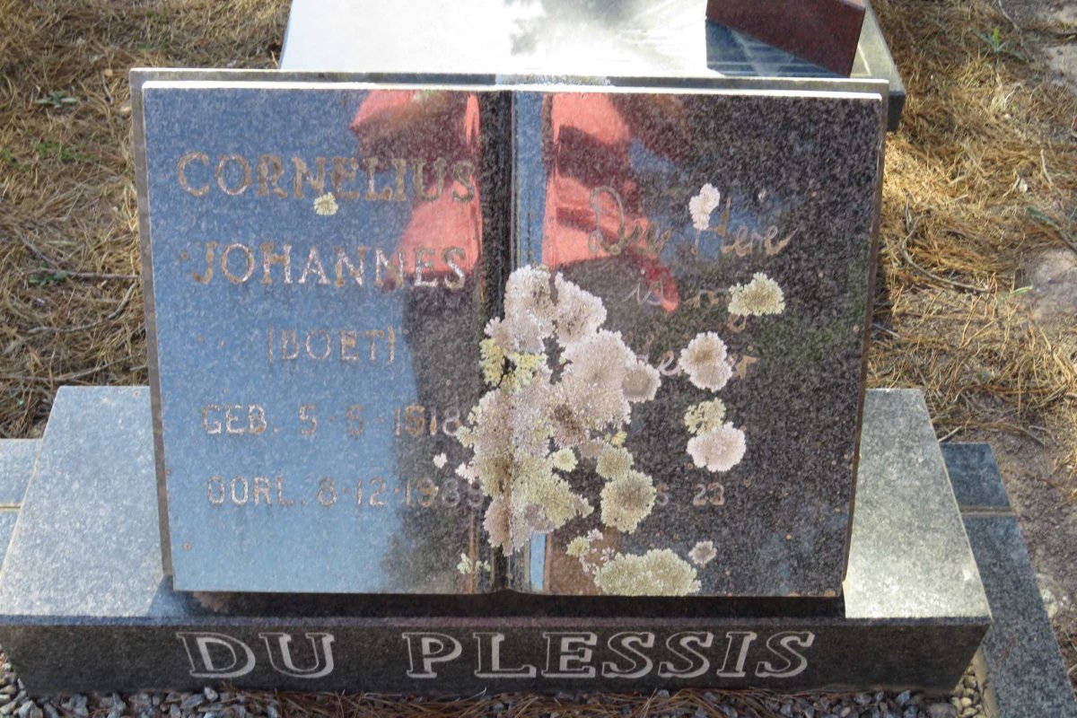 PLESSIS Cornelius Johannes, du 1918-1989
